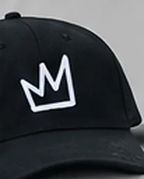Black cap embroidered with the Brand Lab crown mark.